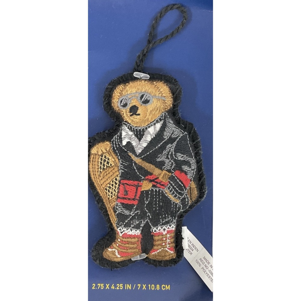 Polo RALPH LAUREN Christmas Holiday Ornament Polo Bear Snow Shoe 2025